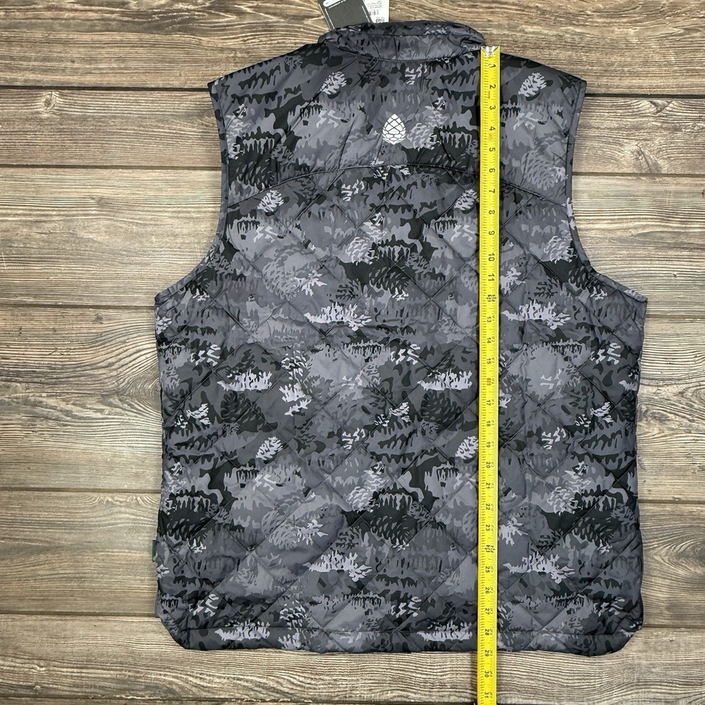 Stio Men's Skycrest Insulated Vest Size Large Steel Gray Camo Camouflage NEW - Picture 7 of 8